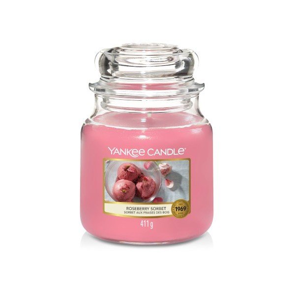 Yankee Candle Roseberry Sorbet Słoik Średni 411g