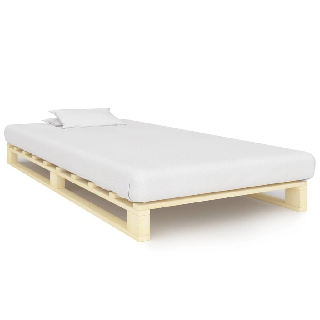 vidaXL Lumarko Rama łóżka z palet, lite drewno sosnowe, 90 x 200 cm 285234