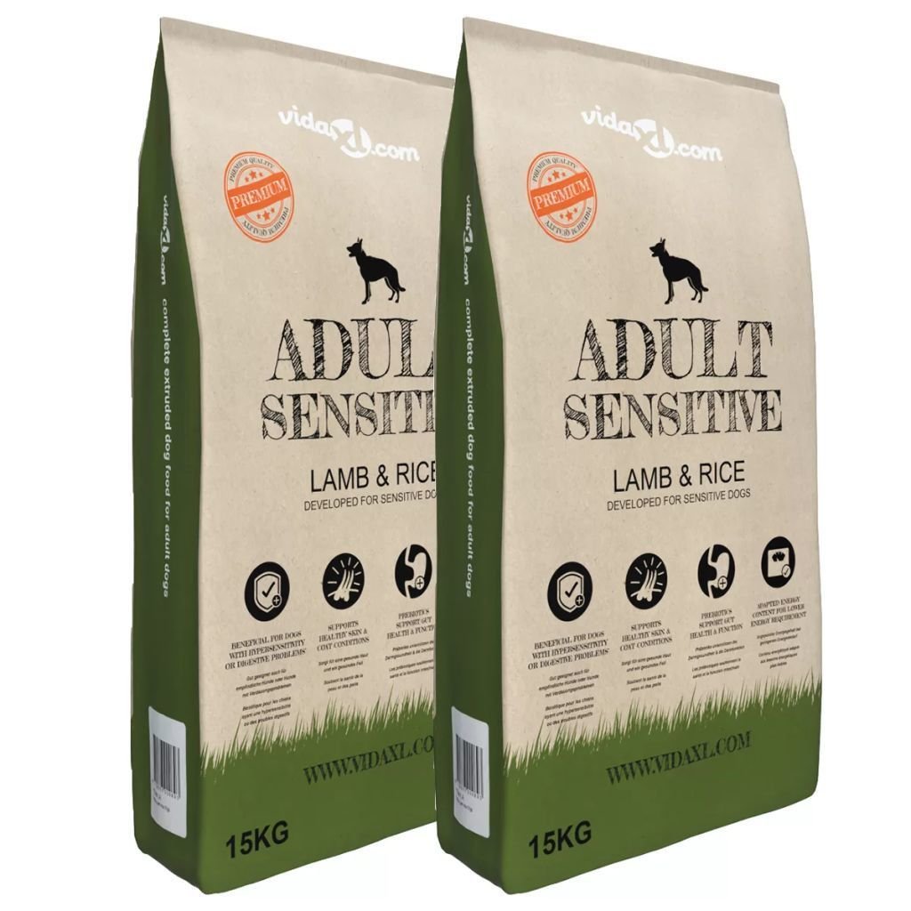 vidaXL Adult Sensitive Lamb & Rice baranina 30 kg