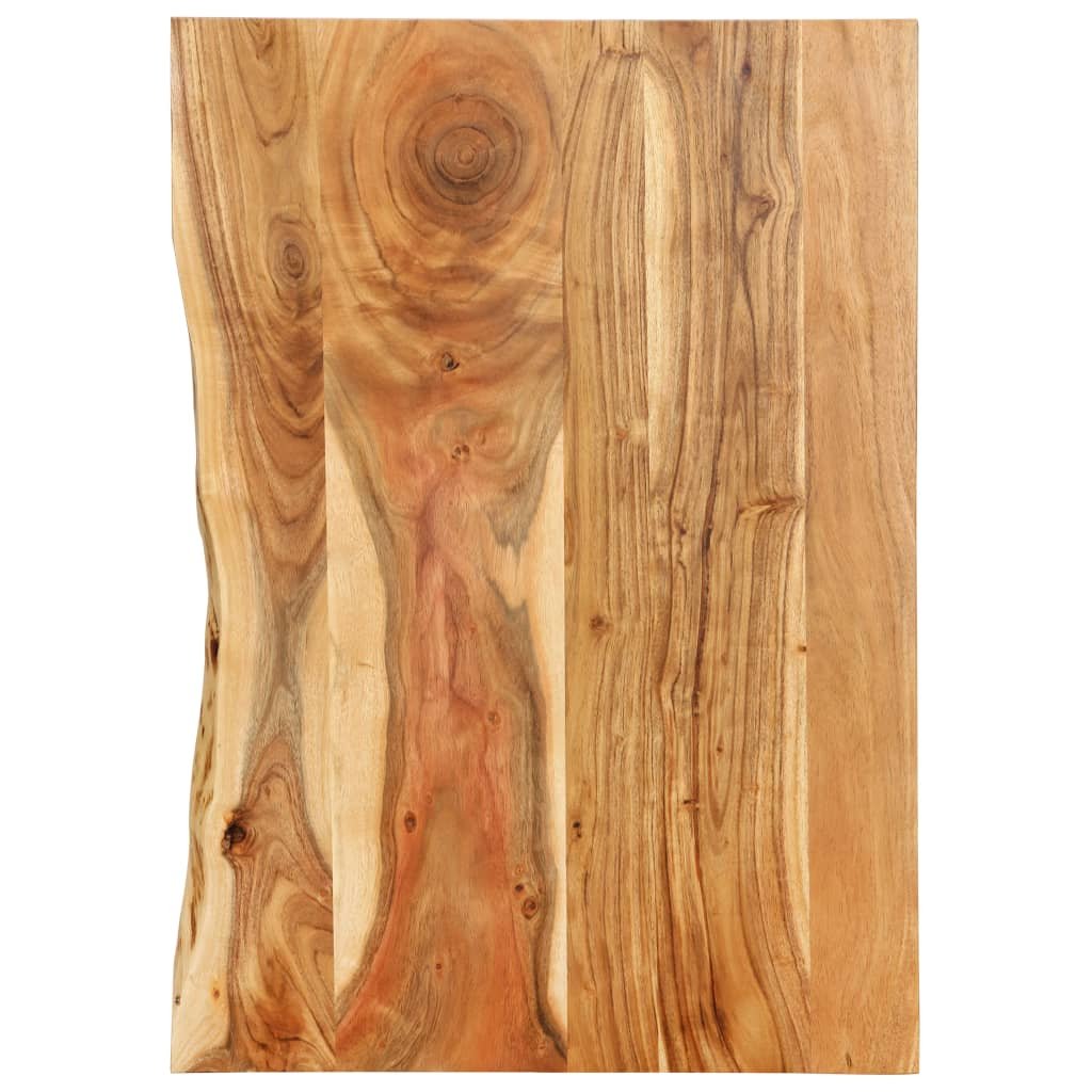 vidaXL Blat łazienkowy, lite drewno akacjowe, 80 x 55 x 2,5 cm vidaXL