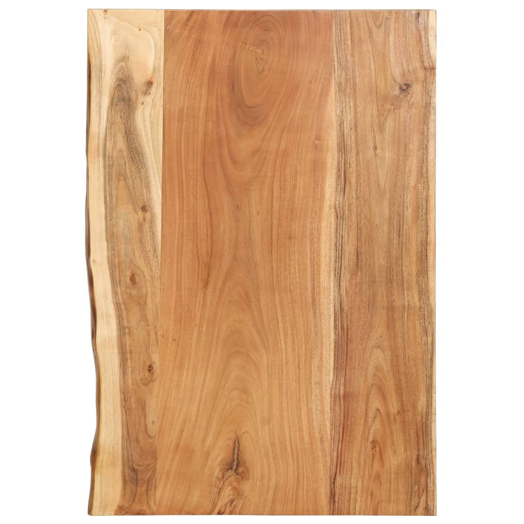 vidaXL Blat łazienkowy, lite drewno akacjowe, 80 x 55 x 3,8 cm vidaXL
