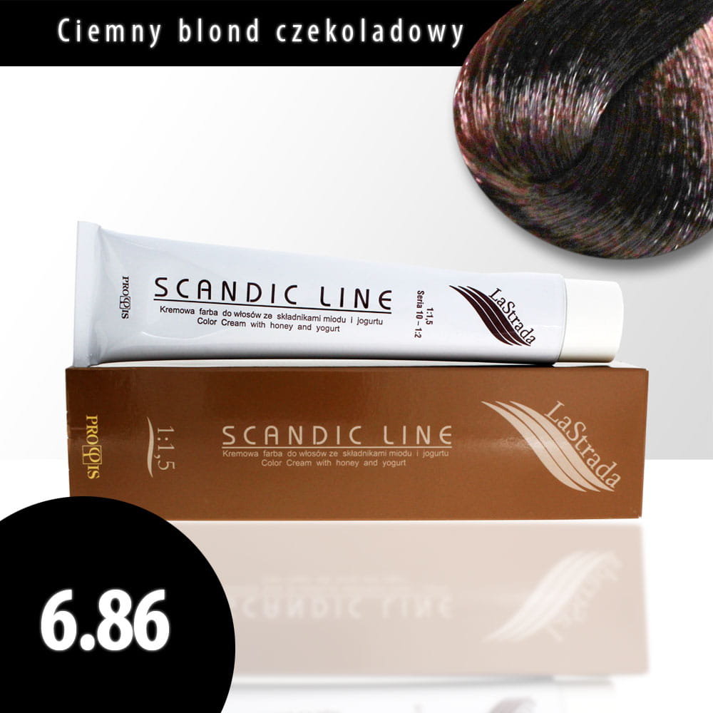 SCANDIC Line Profis lastrada farba do włosów 100ml 6.86