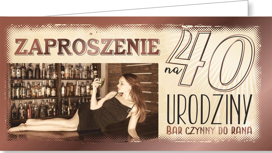 Zaproszenie na 40 urodziny ZAB 60
