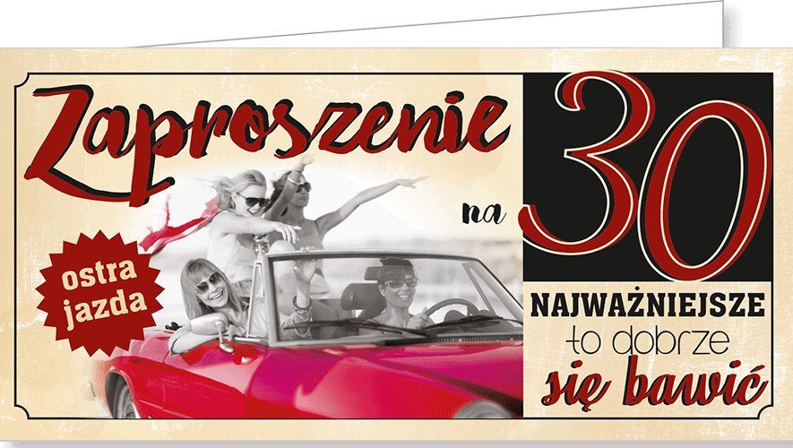 Zaproszenie na 30 urodziny ZAB90