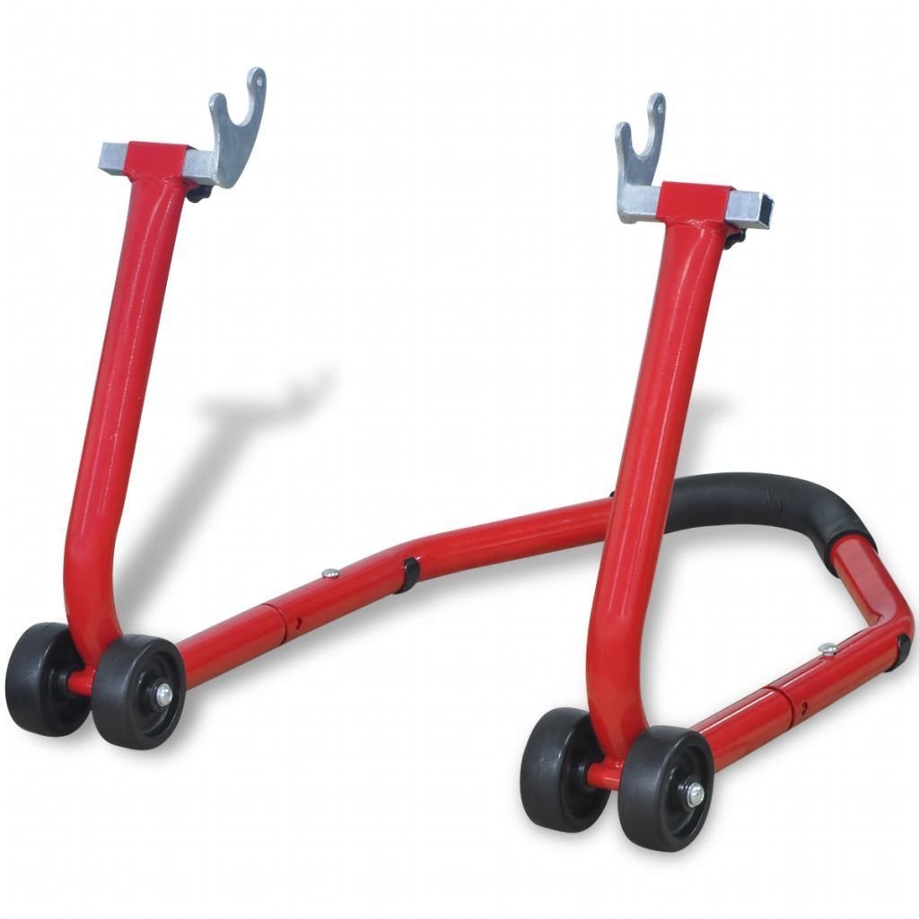 vidaXL vidaXL Stojak motocyklowy tylny, czerwony