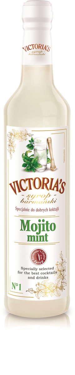 Victoria Cymes SYROP BARMAŃSKI MOJITO MINT 490 ML SPÓŁKA Z O.O. 6 X 490 MLSZT.