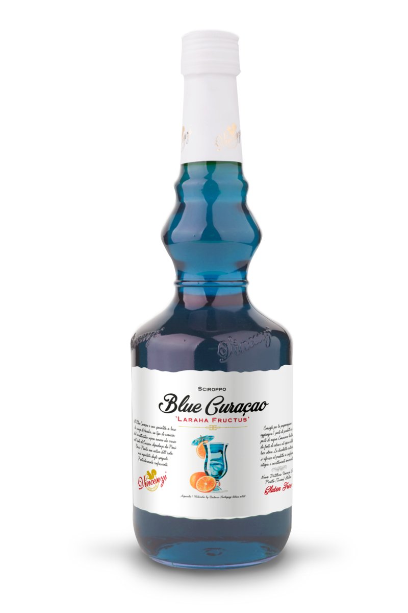 Vincenzi, syrop barmański blue curacao, 700 ml