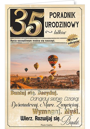 Kartka na 35 urodziny U 74
