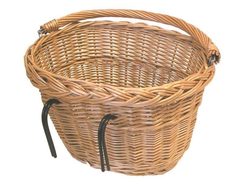 Basil Denver wiklinowy kosz rowerowy stojak pałąkowy WSM, brązowy, jeden rozmiar BAS9O