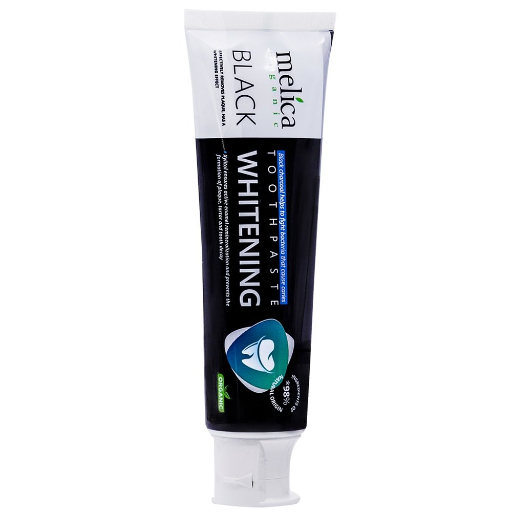 Melica Organic MELICA ORGANIC organiczna czarna wybielająca pasta do zębów z węgla 003570
