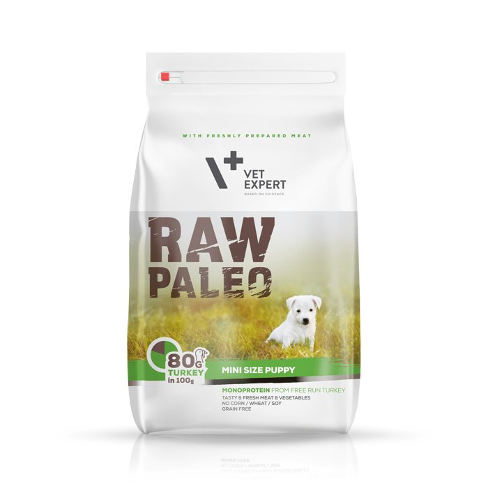 VetExpert Vet Expert Raw Paleo Mini Size Puppy Turkey 2.5 kg sucha karma dla szczeniąt ras małych indyk 2.5kg