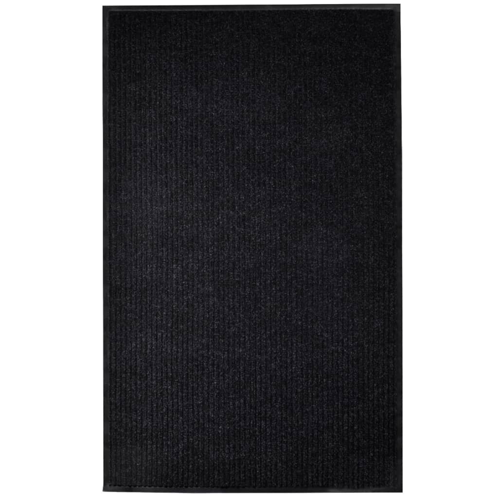 shumee Wycieraczka czarna 160 x 220 cm PVC