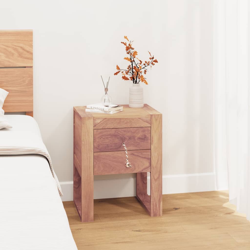 vidaXL Szafka nocna, 40 x 30 x 50 cm, lite drewno tekowe