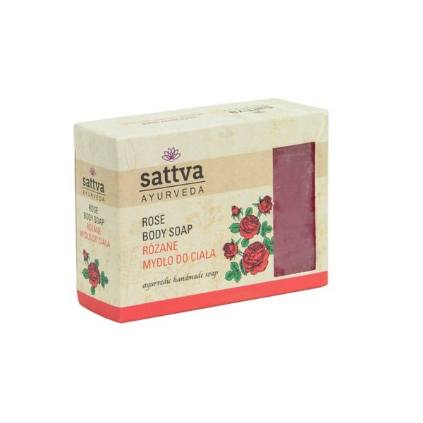 Sattva Sattva Herbal Rose Body Soap Różane Mydło Do Ciała 125g