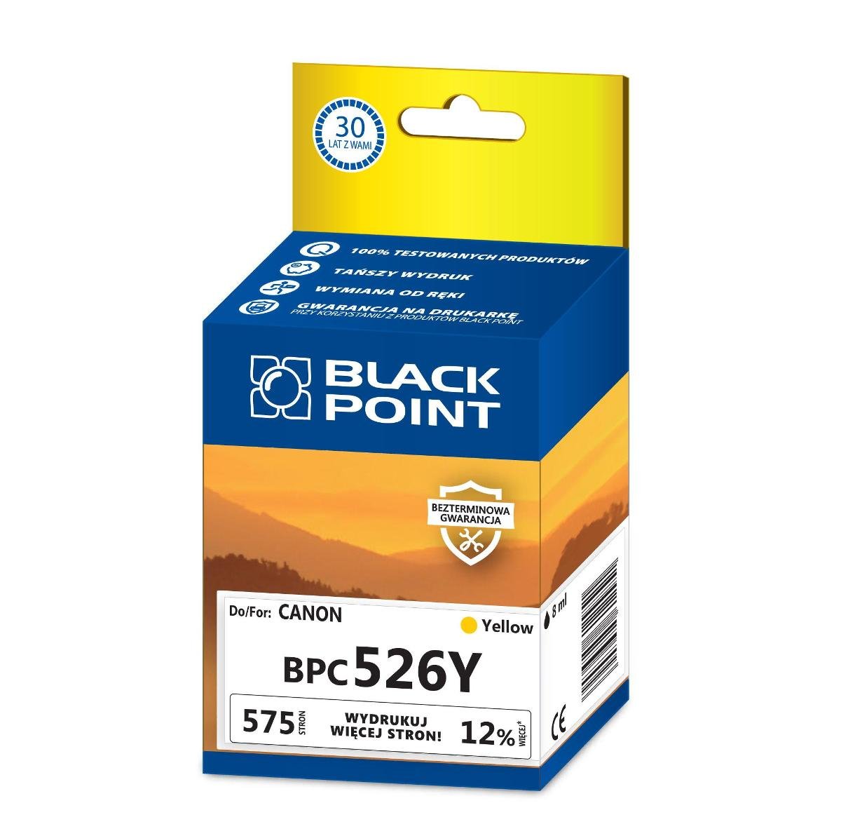 Black Point BPC526Y zamiennik Canon CLI-526Y