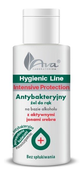 Ava Ava Hygienic Line Antybakteryjny żel do rąk na bazie alkoholu z aktywnymi jonami srebra 50ml