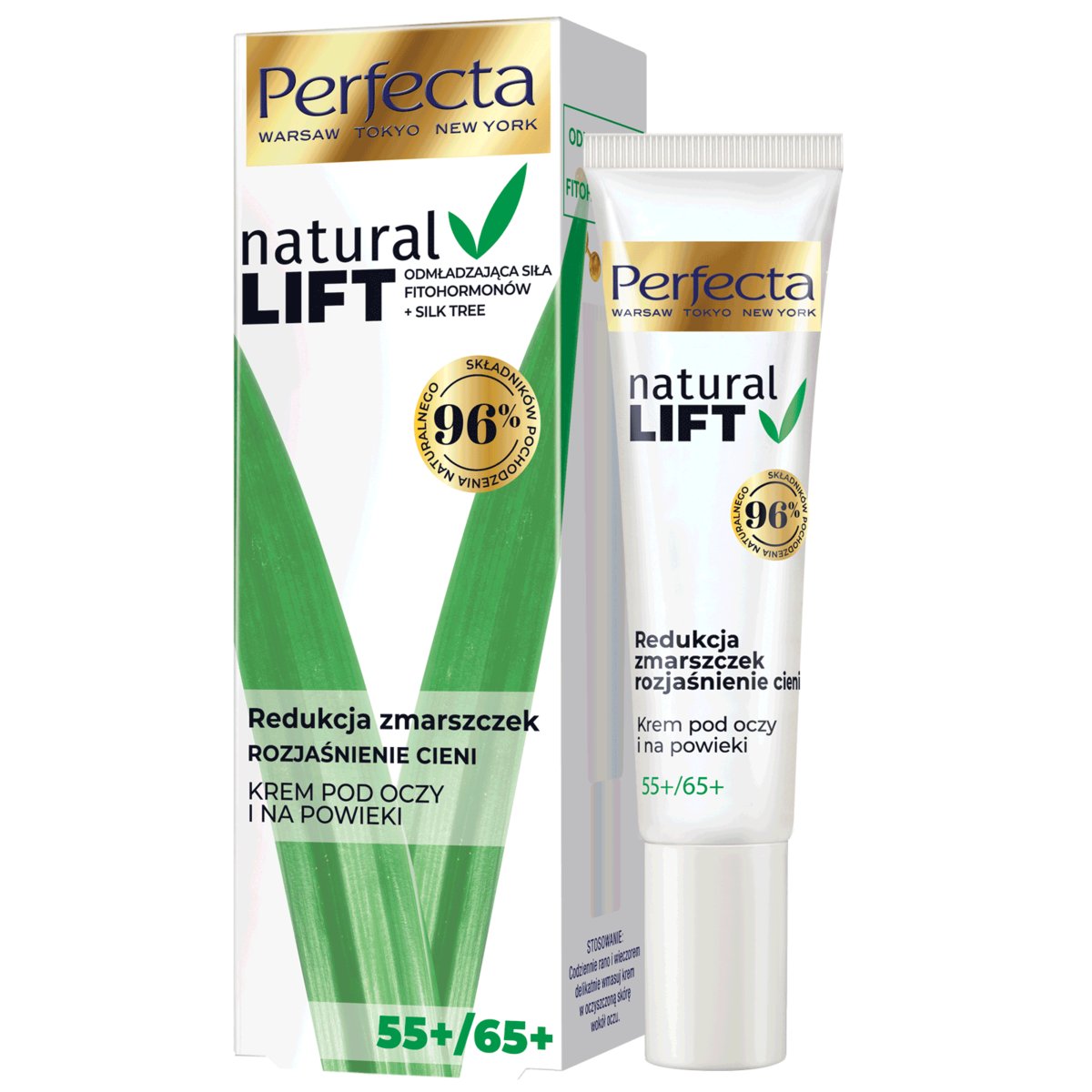 Perfecta Natural Lift krem pod oczy i na powieki 55+/65+ 15ml