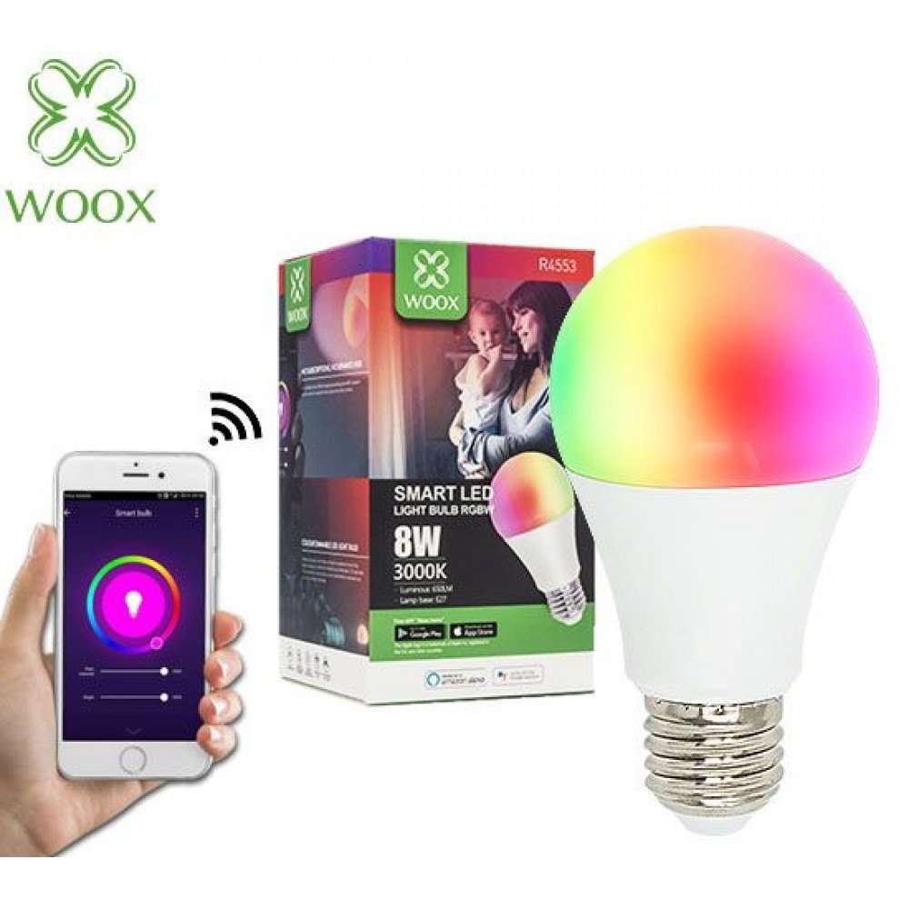 Smart Woox Woox LED WI-FI ŻARÓWKA KOLOROWA RGBW 10W E27 806LM R9074