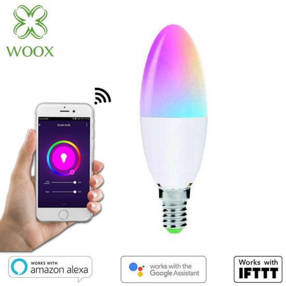 Smart Woox Woox LED WI-FI ŻARÓWKA KOLOROWA RGBW 5W E14 470LM R9075