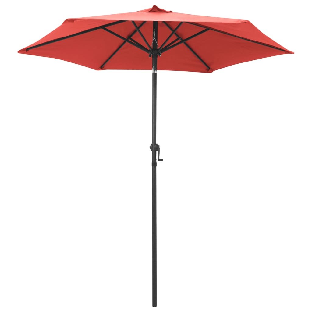 vidaXL Parasol terakota 200 x 211 cm aluminium 47209