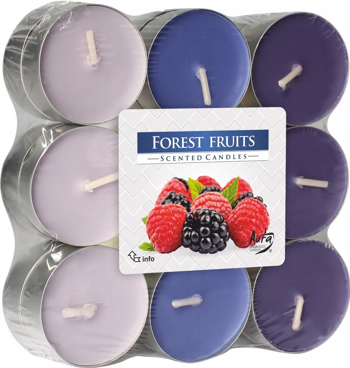 Aura Podgrzewacza Tea Lights Owoce Leśne 18 szt.