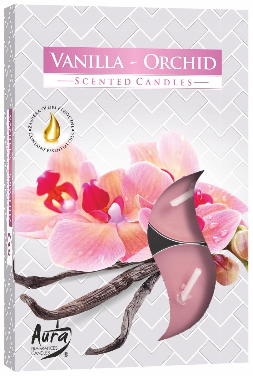 Bispol świece zapachowe 6szt wanilia / orchidea