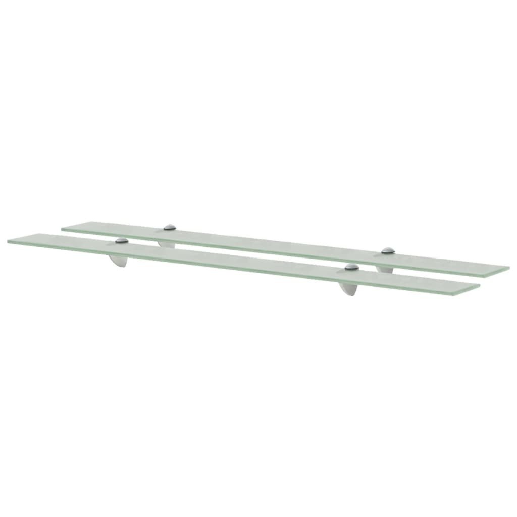 VidaXL Lumarko Półki szklane, 2 szt., 100 x 10 cm, 8 mm 3051501   VidaXL