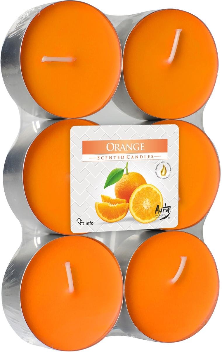 Bispol świece zapachowe MAXI 6szt pomarańcza