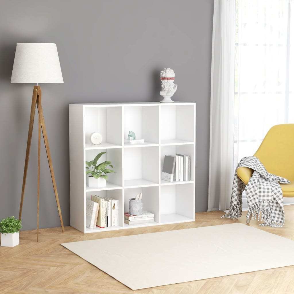 vidaXL Regał na książki biały 98 x 30 x 98 cm płyta wiórowa 801125