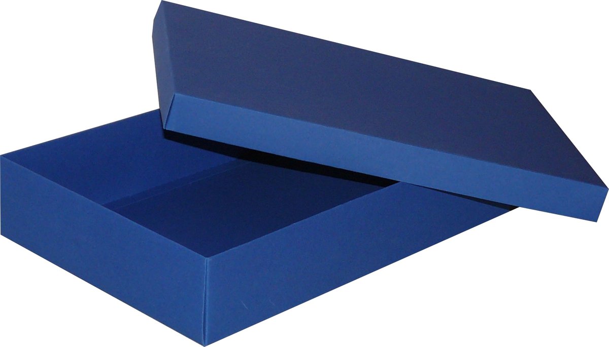 Pudełko ozdobne, niebieskie, 35x24x7 cm