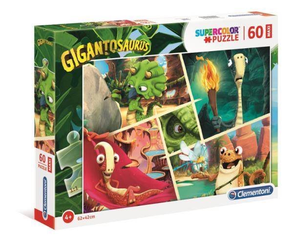 Puzzle 60 Maxi Super Kolor Gigantosaurus