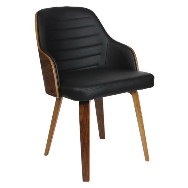 D2.Design Krzesło Nash czarna eko skóra 188351