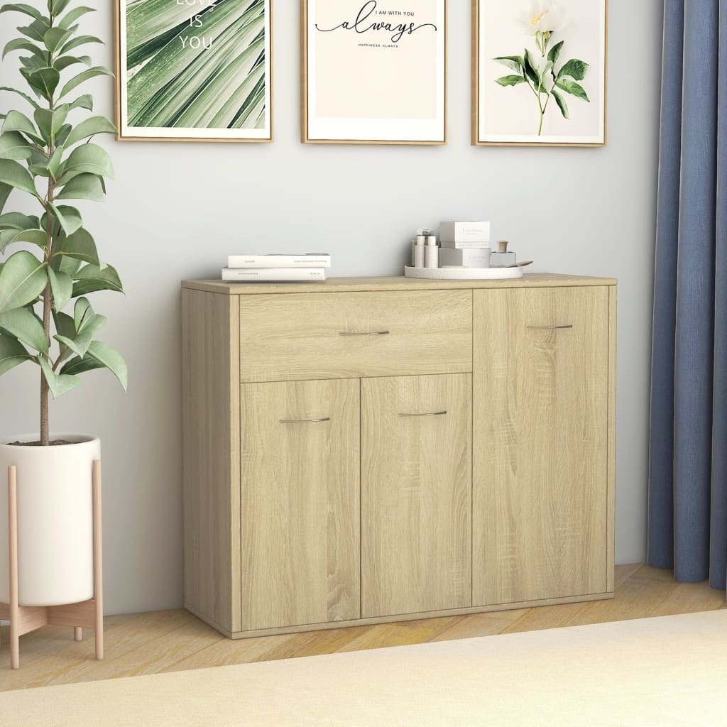 vidaXL Szafka dąb sonoma 88 x 30 x 70 cm płyta wiórowa 800678