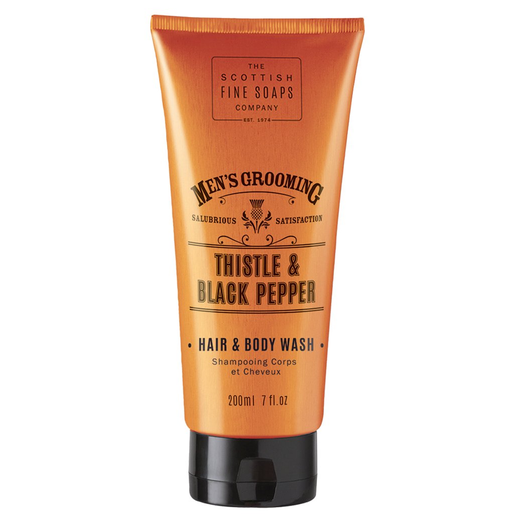 The Scottish Fine Soaps, Men's Grooming Thistle & Black Pepper, żel do ciała i włosów, 200 ml
