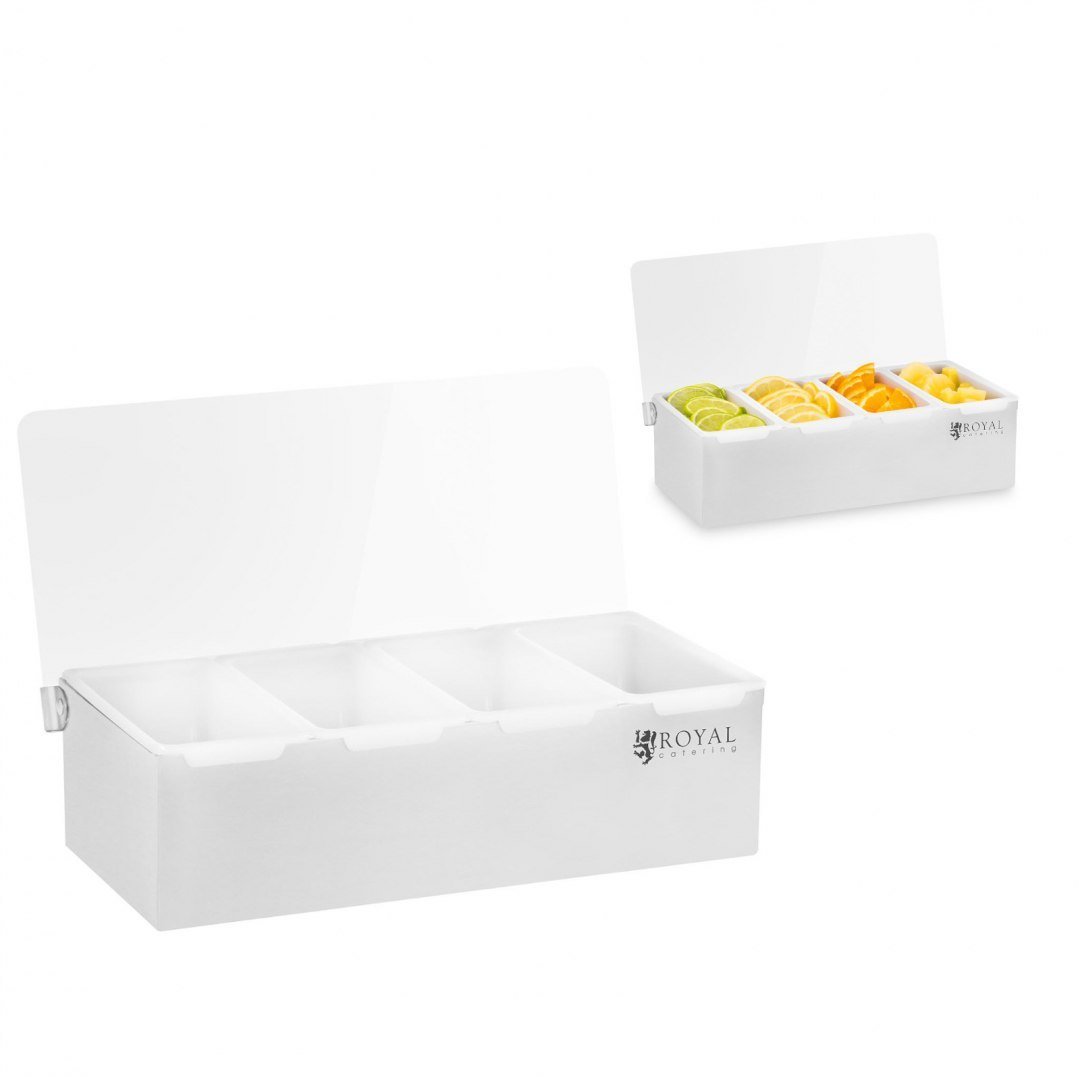 Royal Catering Pojemnik barmański na dodatki do drinków - 4 szt. RCCBP 4 RCCBP 4