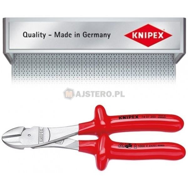 Knipex 74 07 200  stronie siły Schneider (VDE) zapewnia 20% oszczędności siły, 200 MM 74 07 200
