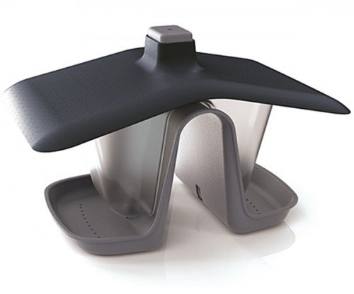 Prosperplast Karmnik dla ptaków BIRDYFEED DOUBLE szary kamienny Prosperplast