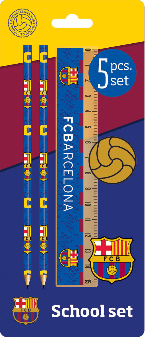 Eurocom Zestaw przyborów szkolnych FC Barcelona
