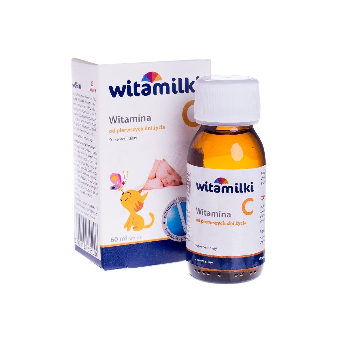 COLFARM Witamilki witamina c krople 60 ml