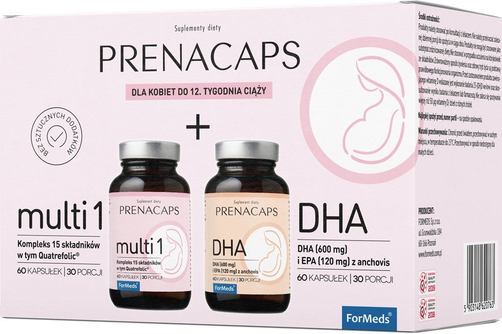 ForMEDS Prenacaps Multi 1 + DHA x 60 kaps + 60 kaps