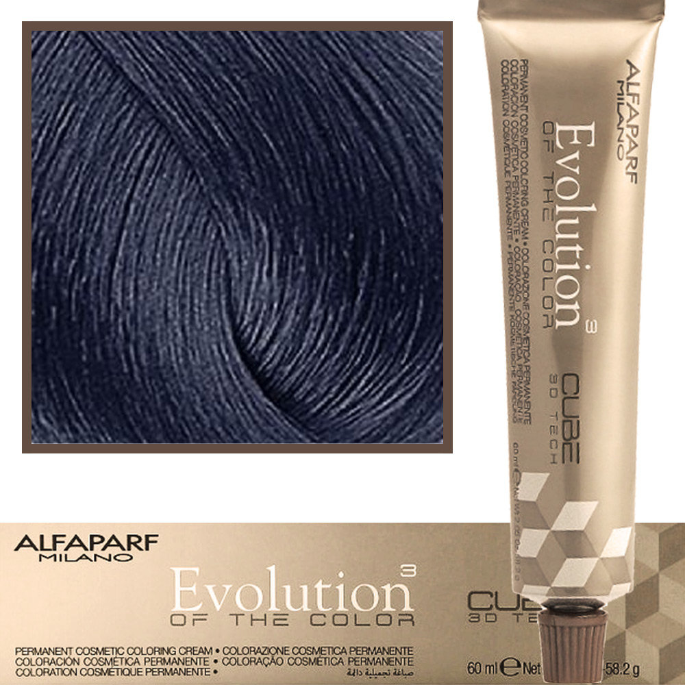 Alfaparf Evolution, farba do włosów, cała paleta, 60ml | Kolor: Korektor 7000 Niebieski