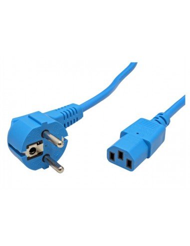 Kabel zasilający do monitora IEC320-C13 niebieski