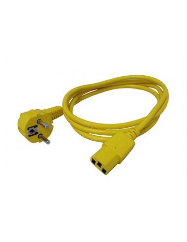 Kabel zasilający do monitora IEC320-C13 żółty