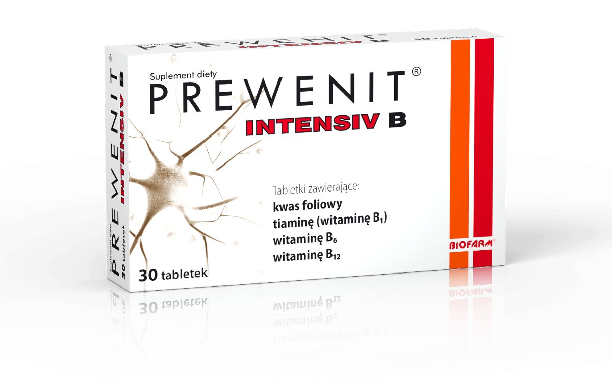 Prewenit Intensiv B, suplement diety, 30 tabletek