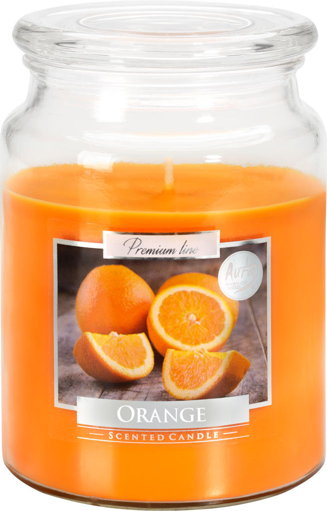 Bispol Sp. z o.o. Świeca zapachowa w słoiku SND99-63 pomarańcz (1 sztuka) (1 karton=6 sztuk) snd99-63