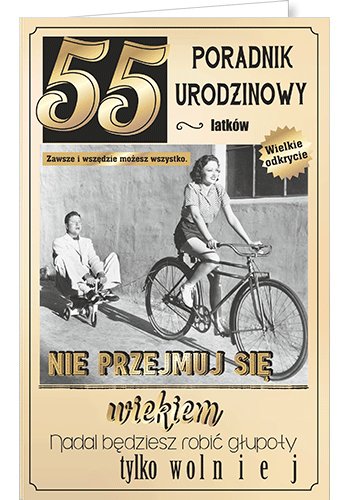 Karnet okolicznościowy na 55 urodziny, U 72