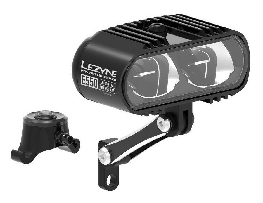 LEZYNE Power HB E550 Reflektor przedni LED 2021 Oświetlenie do rowerów elektrycznych 452000035