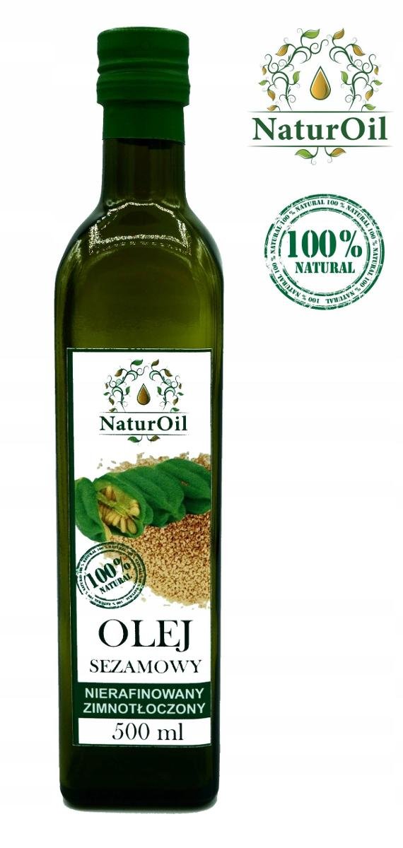 Olej sezamowy, zimnotłoczony 500ml NaturOil