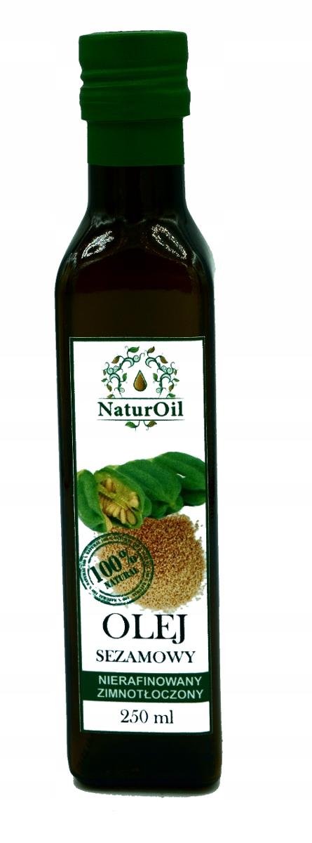 Olej sezamowy z sezamu białego 250ml NaturOil