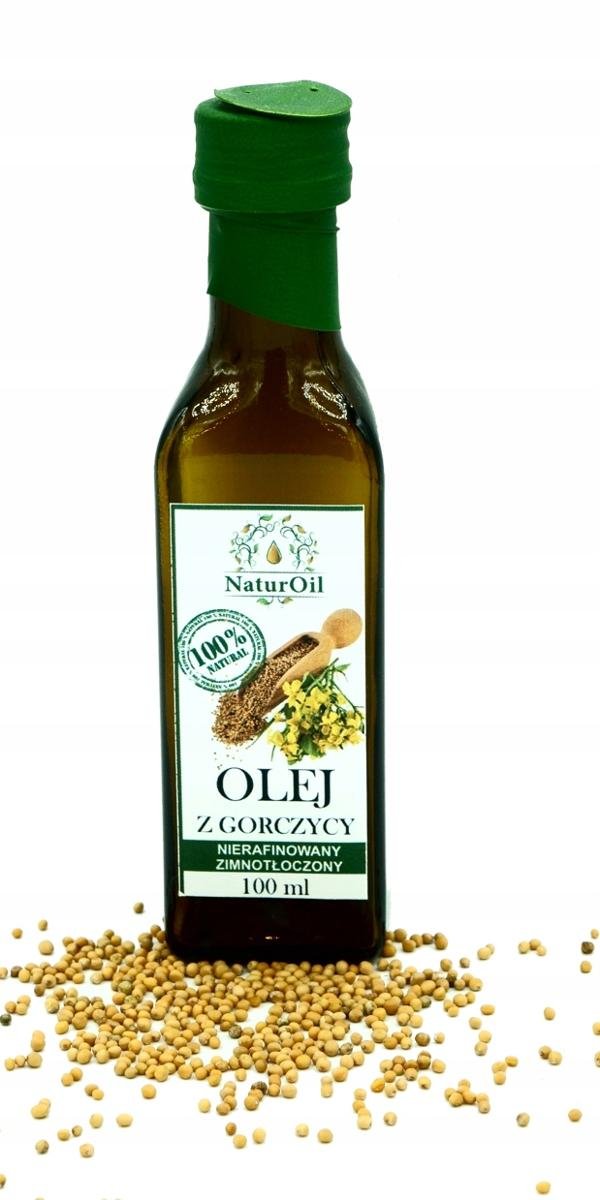 Olej musztardowy z gorczycy 100ml NaturOil